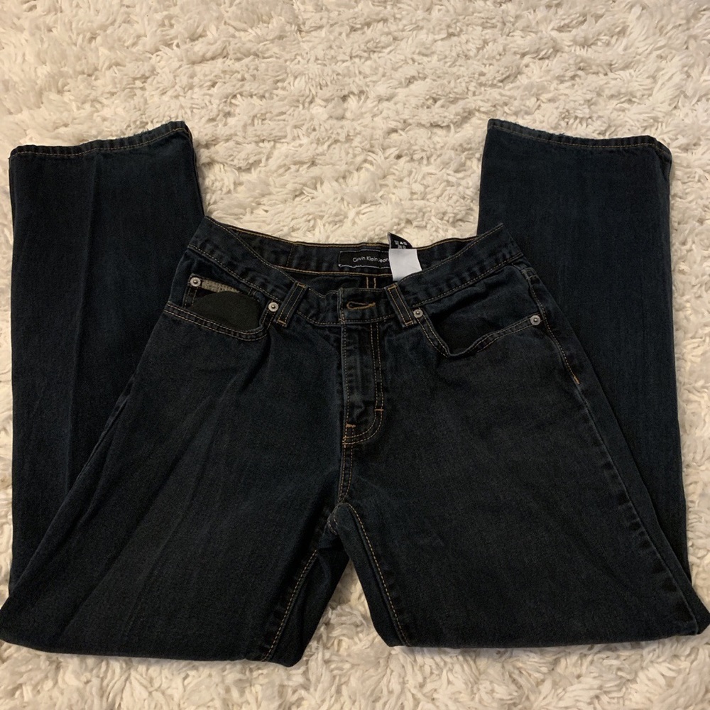 Calvin Klein High rise black denim jeans